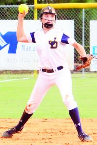Paige Carter throws out a runner